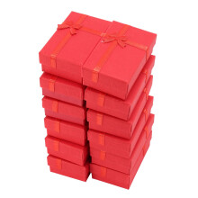 12 cajas de papel para joyería, ideales para exhibir anillos, relojes pequeños, collares, aretes y pulseras (colores variados).