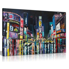 Pintura a Óleo Nova Iorque Canvas Times Square Arte de Parede (30x20in)