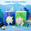 Niceup 6pcs mignon requin baleine favorables 3