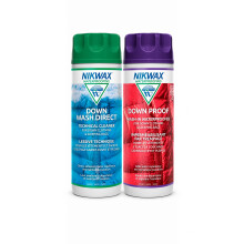 Nikwax Down Down DUO-Pack 300ml Wash-In Cleaning and Waterproofing adds DWR Water Repellency to Down Filled Jackets Outerwear Sleeping Bags Rest