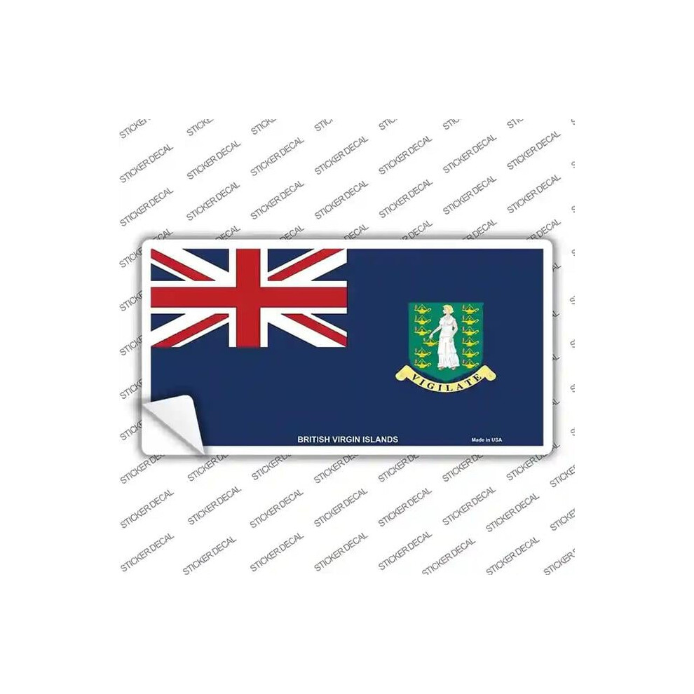 Smart Blonde Lp-3979S-Xl British Virgin Islands Flag Novelty Sticker Decal - Extra Large 792636414992