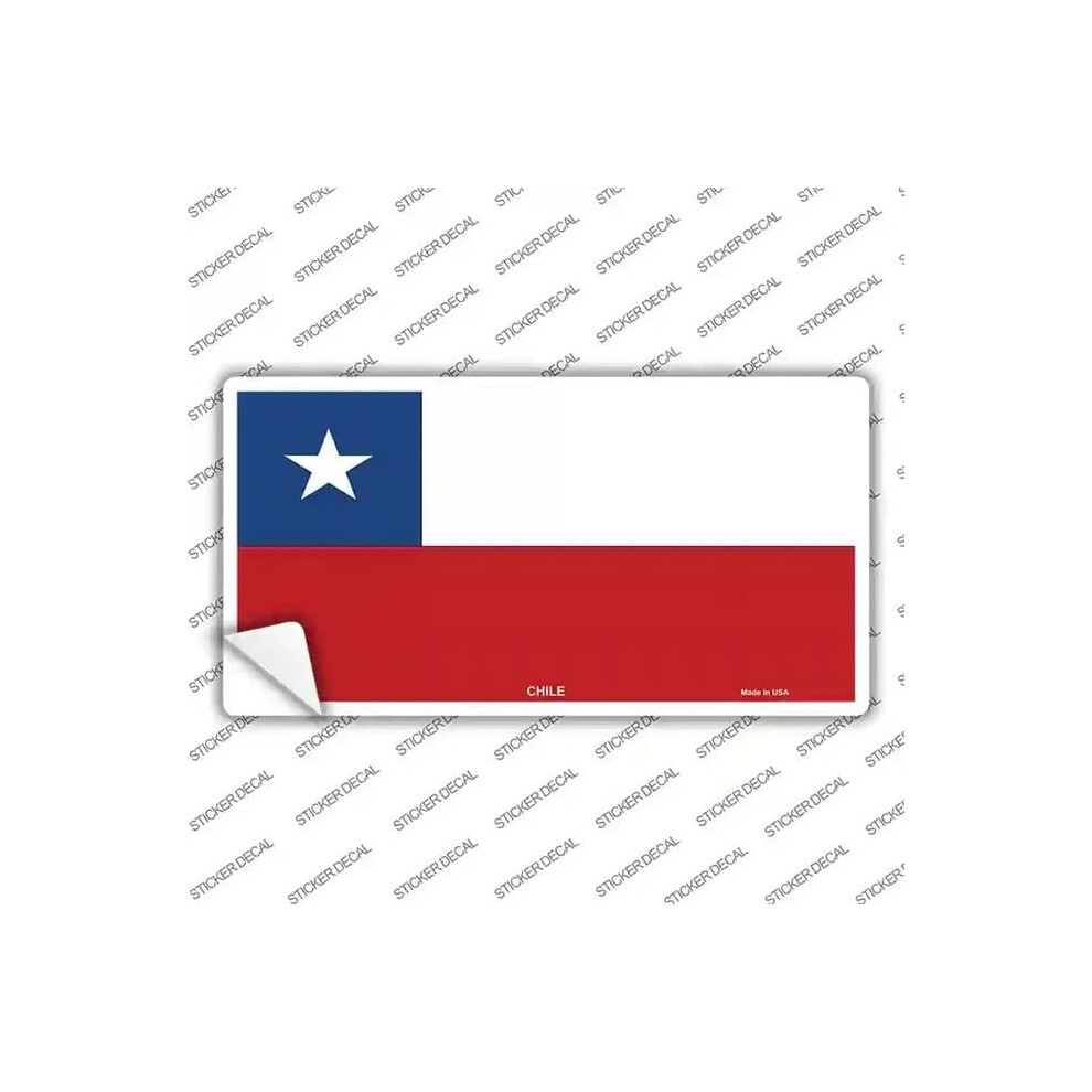 Smart Blonde Lp-3991S-L Chile Flag Novelty Sticker Decal - Large 792636415043