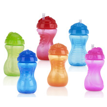 Copo de palha Nuby 1pk Twist N' Sip No Spill - as cores podem variar em um tamanho (pacote com 1)