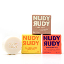 Sabonete Natural Nudy Rudy | 3 Pacotes de Sabonetes Orgânicos de Manteiga de Karité