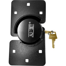 Nu-Set 5373-3 One Piece 2-7 / 8 '' 73 mm Hockey renforce Hidden Clackle Lock Puck Puck Calclock Solid Steel Nu-Set 2714-3 High Security Hasp pour