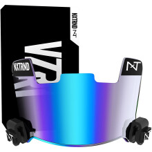 Nxtrnd VZR1 Football Visor Flat Lens Technology sopii aikuisten ja nuorten jalkapallokypäriin (kirkas sininen)