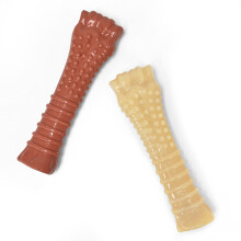 Nylabone Power Chew Textured Femur Bone Kauwspeeltje voor Honden Onverwoestbaar Hondenspeelgoed voor Agressieve Kauwers Grote Rassen Bacon Smaak