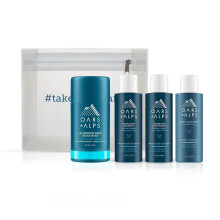 Kit de Viagem Oars + Alps para Homens, Inclui Champô, Condicionador, Gel de Banho, Desodorizante