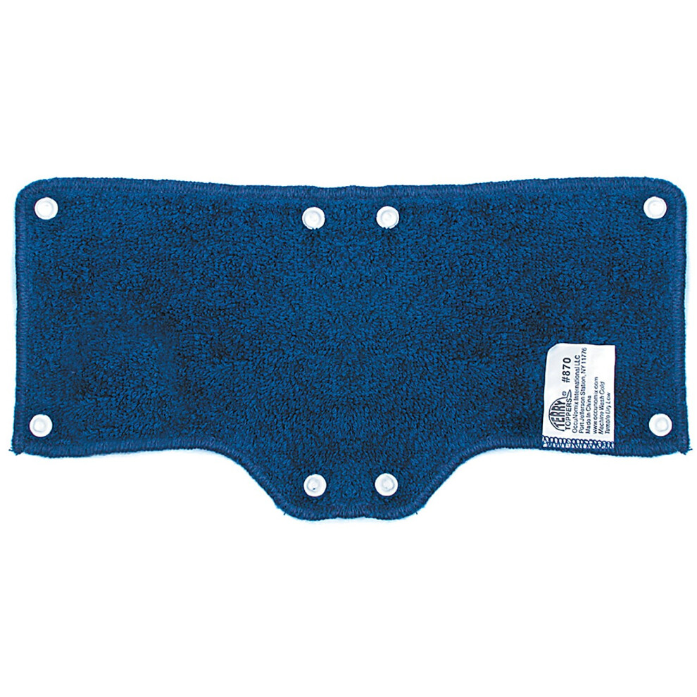 Photos - Safety Equipment OccuNomix 870-01 Terry Topper Snap-On Hard Hat Sweatband One Size Navy Pack of 1