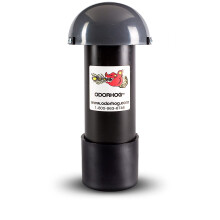 Filtre de tuyau de pile de ventilation Odorhog 4 tailles Abs noirs avec capuchon de champignons elimine les septiques exterieurs et les odeurs d'