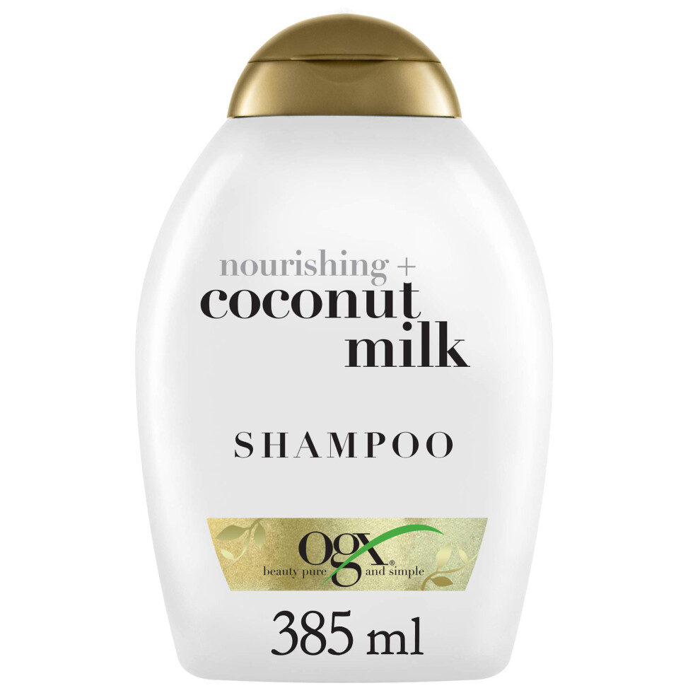 OGX Nourishing Coconut Milk Shampoo 13 Ounce (Pack of 3)