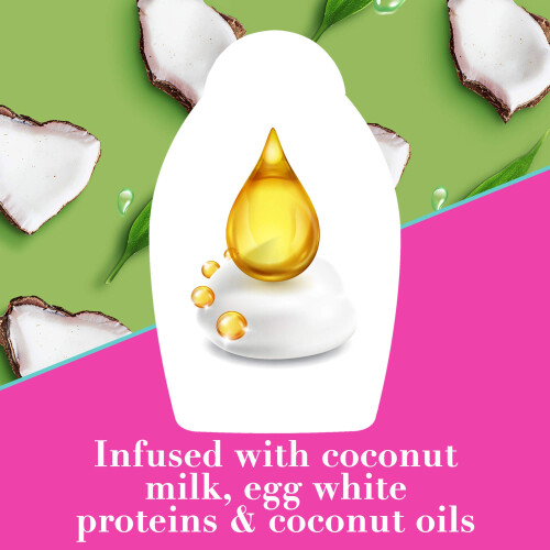 OGX Nourishing + Kokosnussmilch Feuchtigkeitsshampoo, Hydrierend & Wiederherstellend, Parabenfrei 2