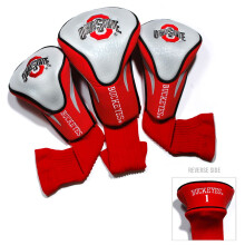 Team Golf NCAA Ohio State Buckeyes Kryty na golfové hole (3 kusy) Čísla 1, 3 a X, pro oversized driver, utility, rescue a fairway