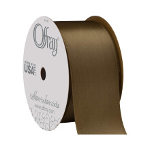 Offray 1.5"""" Wide Single Face Satin Ribbon 4 Yds  1-1/2 Inch x 12 Feet  Mud Pie  Foot