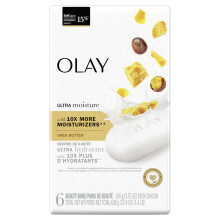 Olay Ultra Moisture Shea Butter Seifenstück mit Vitamin B3, 3,75 oz, (6er Pack)