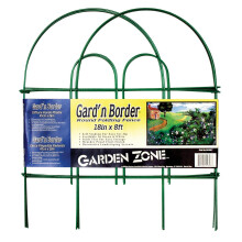 Origin Point 41808 Gard'n Border Rund Fällbar Staket, Grön, 18-Inch x 8-Foot