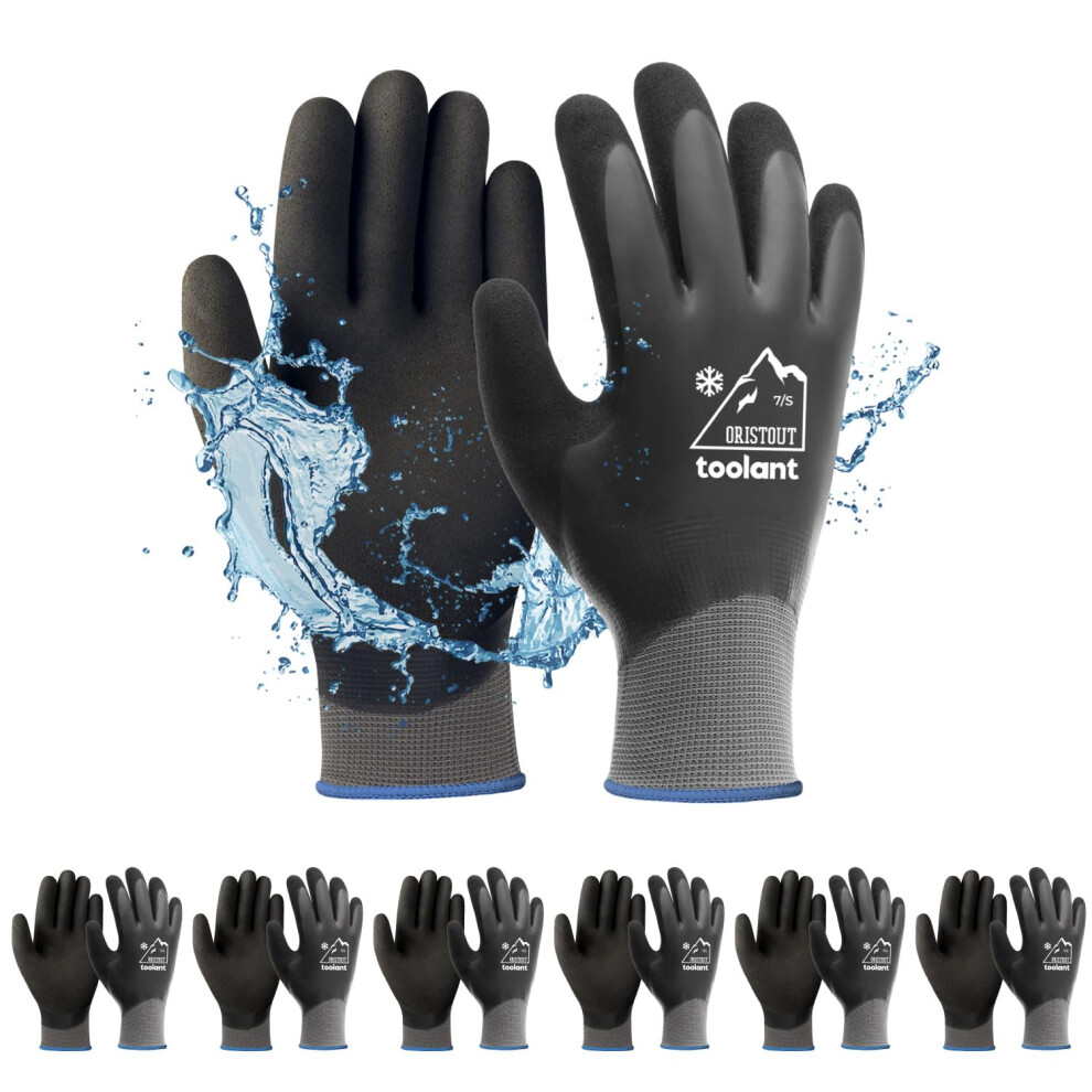 Photos - Safety Equipment OriStout Waterproof Winter Work Gloves for Men and Women Touchscreen Freezer Gloves Thermal Insulated for Cold Weather B0CW3