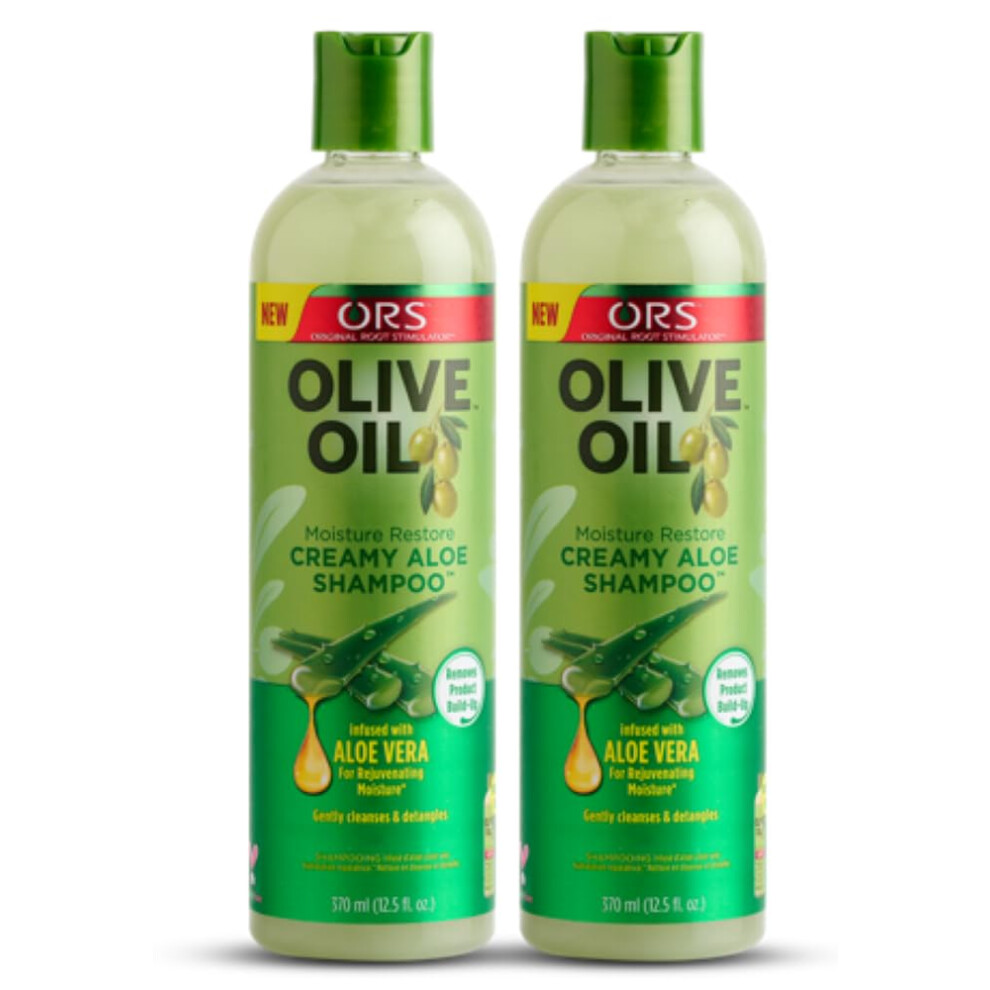 Shampooing cr   meux     l'aloe vera et     l'huile d'olive ORS, 350 ml (lot de 2)