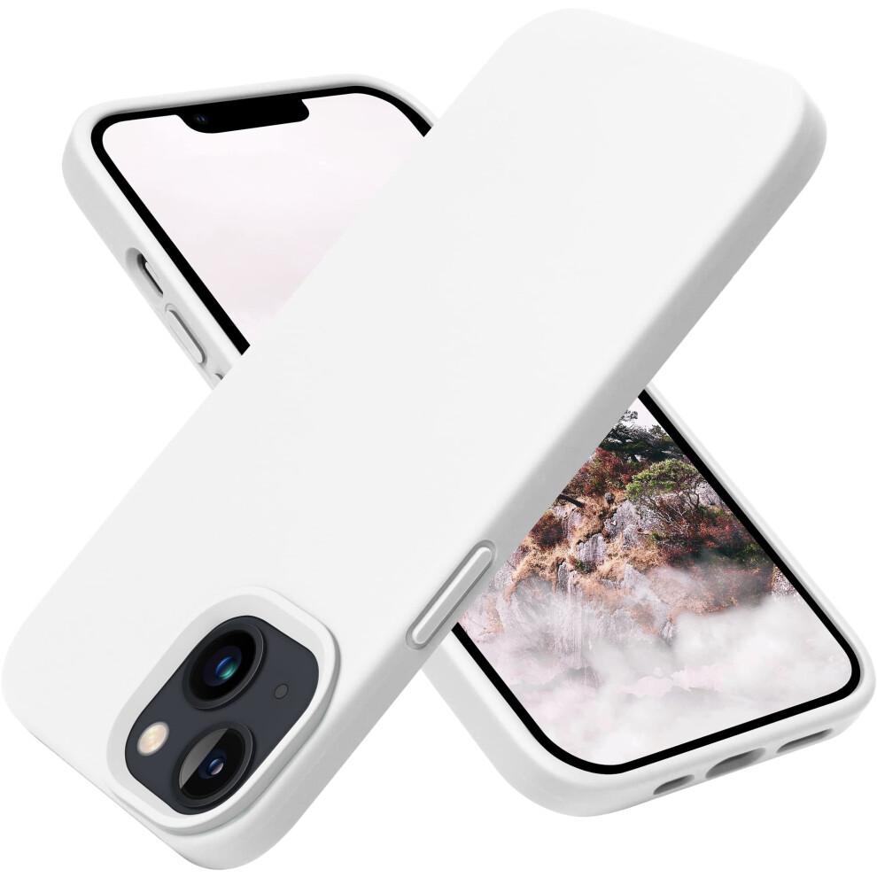 Otofly Designed For Iphone 13 Case Silicone Shockproof Slim Thin Phone Case For Iphone 13 6.1 Inch (White) White 6901281731512