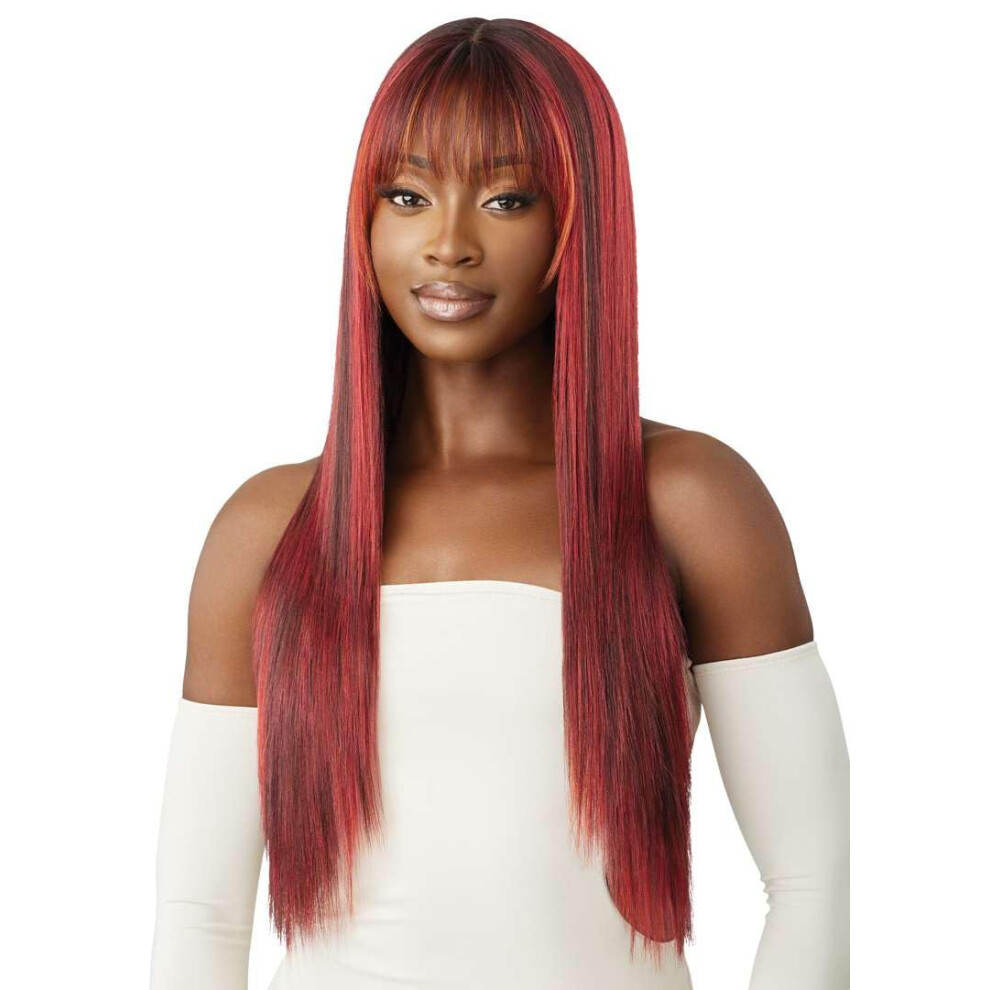 Outre Unisex Brown Lace Front Wig - Melted Hairline - Laila (Dark 2)