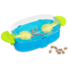 Outward Hound by Nina Ottosson Paw N' Play Dog Treat Puzzle  Level 2 Intermediate Enrichment Toy  Blue  Small
