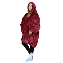 Manta de sudadera con capucha de gran tamao sudadera cmoda sherpa gigante mantas porttiles regalo para adultos hombres mujeres adolescentes esposa