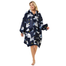 Oversized Wearable Blanket Hoodie for Women Thick Sherpa Fleece Sweatshirt Blanket With Sleeves Fuzzy Cozy Big Hooded Blanket Sweater Jacket Robe