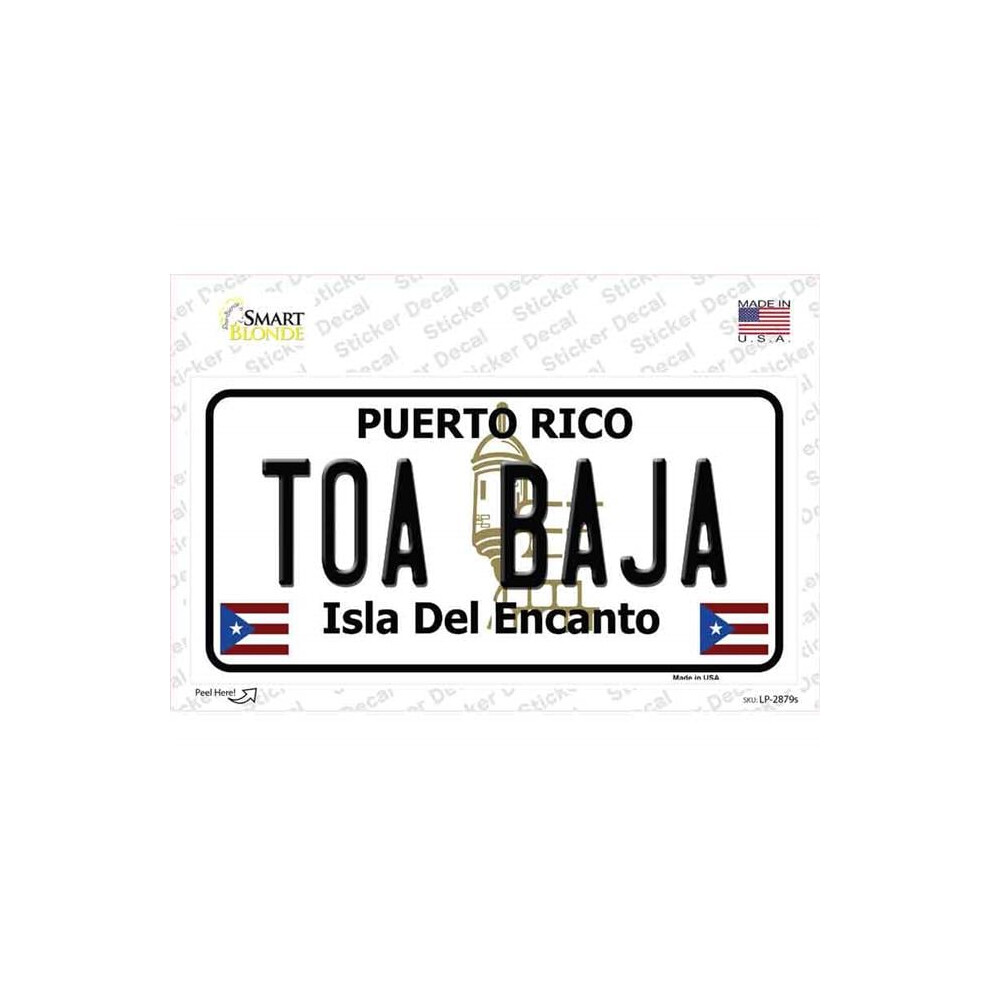 Smart Blonde Lp-2879S-M Toa Baja Puerto Rico Novelty Sticker Decal - Medium 792636414756