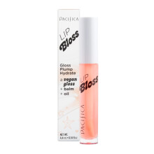 Pacifica Plumping Lip Gloss - Tinted Lip Balm Sweet Sugar Jasmine - Vegan, Moisturizing, High-Shine