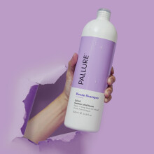 Pallure Blonde Toning Shampoo reduziert Messing- und Gelbt   ne     f   r blondes, platinblondiertes, silbernes Haar, vegan und tierversuchsfrei, 33,8