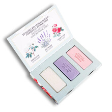 Panier des Sens - Set regalo di saponette per donna - Saponette in cotone rosa lavanda - Regali di Natale e regali di compleanno per lei - Sapone