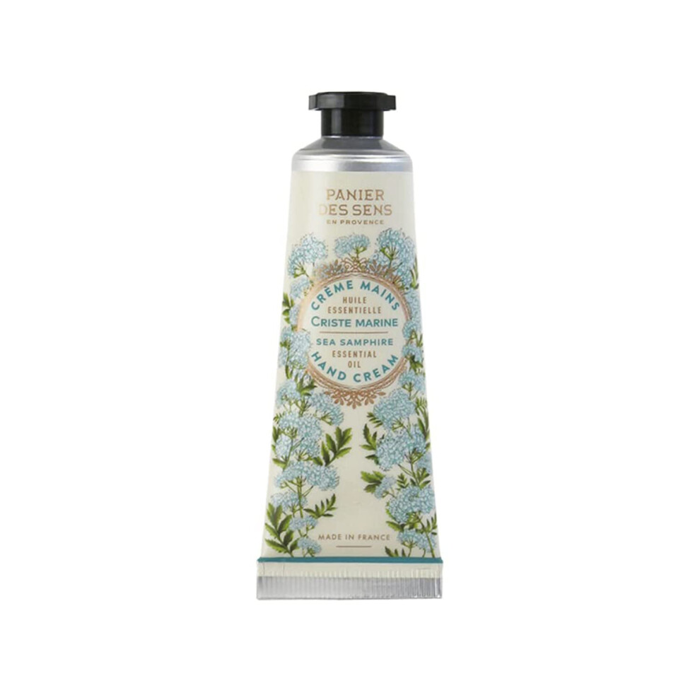 Panier Des Sens Cream - Hand For Dry Cracked Hands And Skin - Sea Samphire Mini Hand Lotion Moisturizer Mask - Shea Butter And Olive Oil - Hand