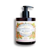 Panier des Sens - Sapone liquido per le mani di Marsiglia - Sapone liquido per le mani al geranio rosa - Sapone idratante con olio di cocco - Sap