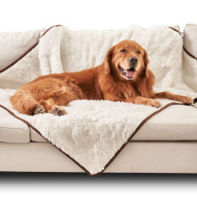 PAW Brands Vandt?t k?ledyrt?ppe - Fancy Cool Comfort Through T?ppe - 60in x 50in maskine Vaskbare hunde t?pper til k?mpehunde og k?ledyr faux pel