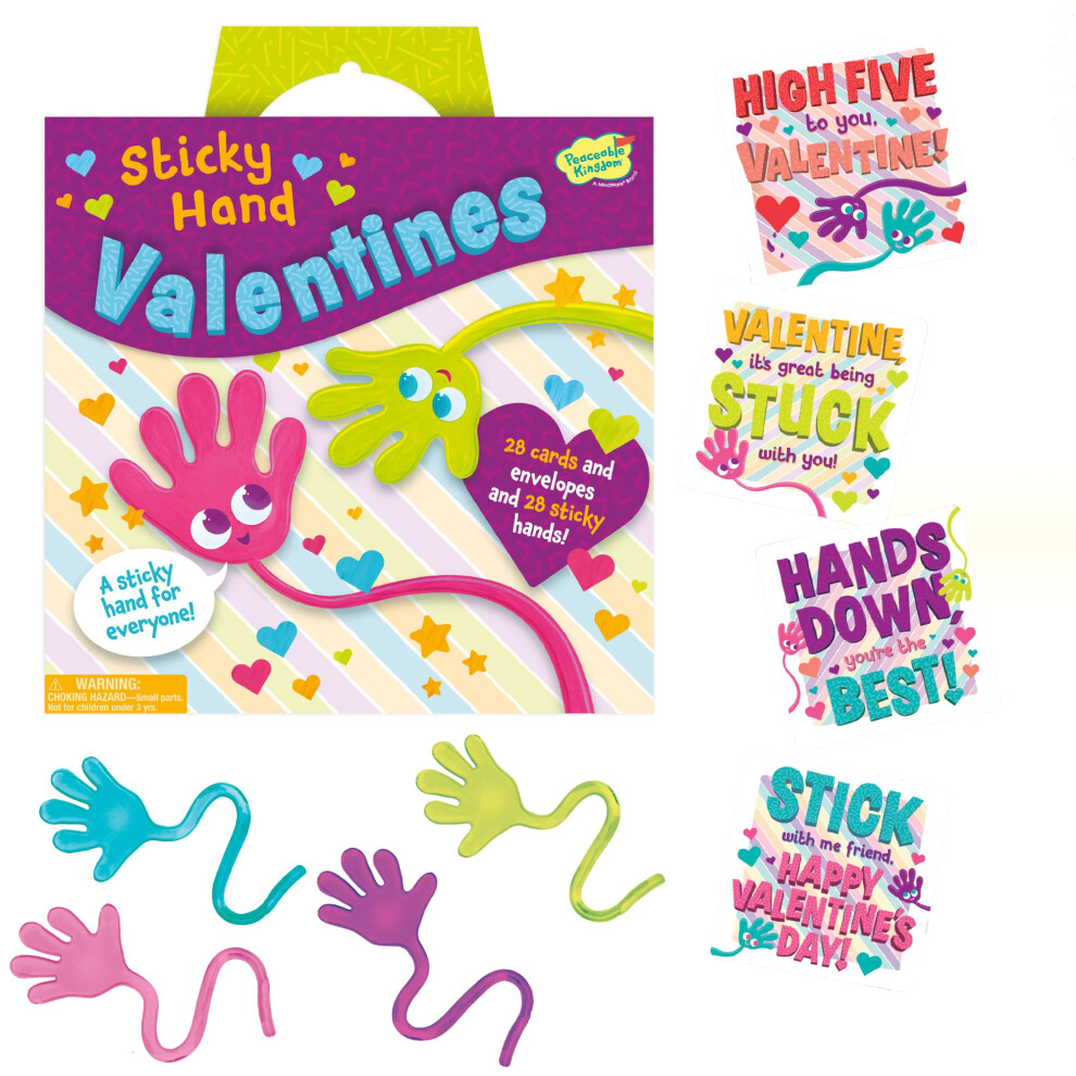Tarjetas De San Valent N Peaceable Kingdom Para El Aula Infantil (28 Unidades) - Sticky Hands-image