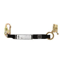 Peakworks Absturzsicherung, robuster ADP-Seilgreifer mit Panikschloss, kleines Auge, mit Shock Pack, Schwarz, V830103