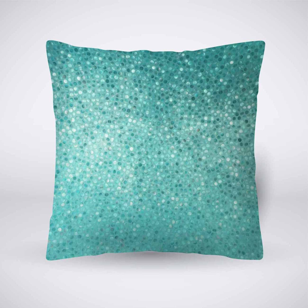 Housse de coussin Pehede en coton et lin, motif mosa   que bleue, d   corative pour canap   , chaise, chambre     coucher, 45 x 45 cm