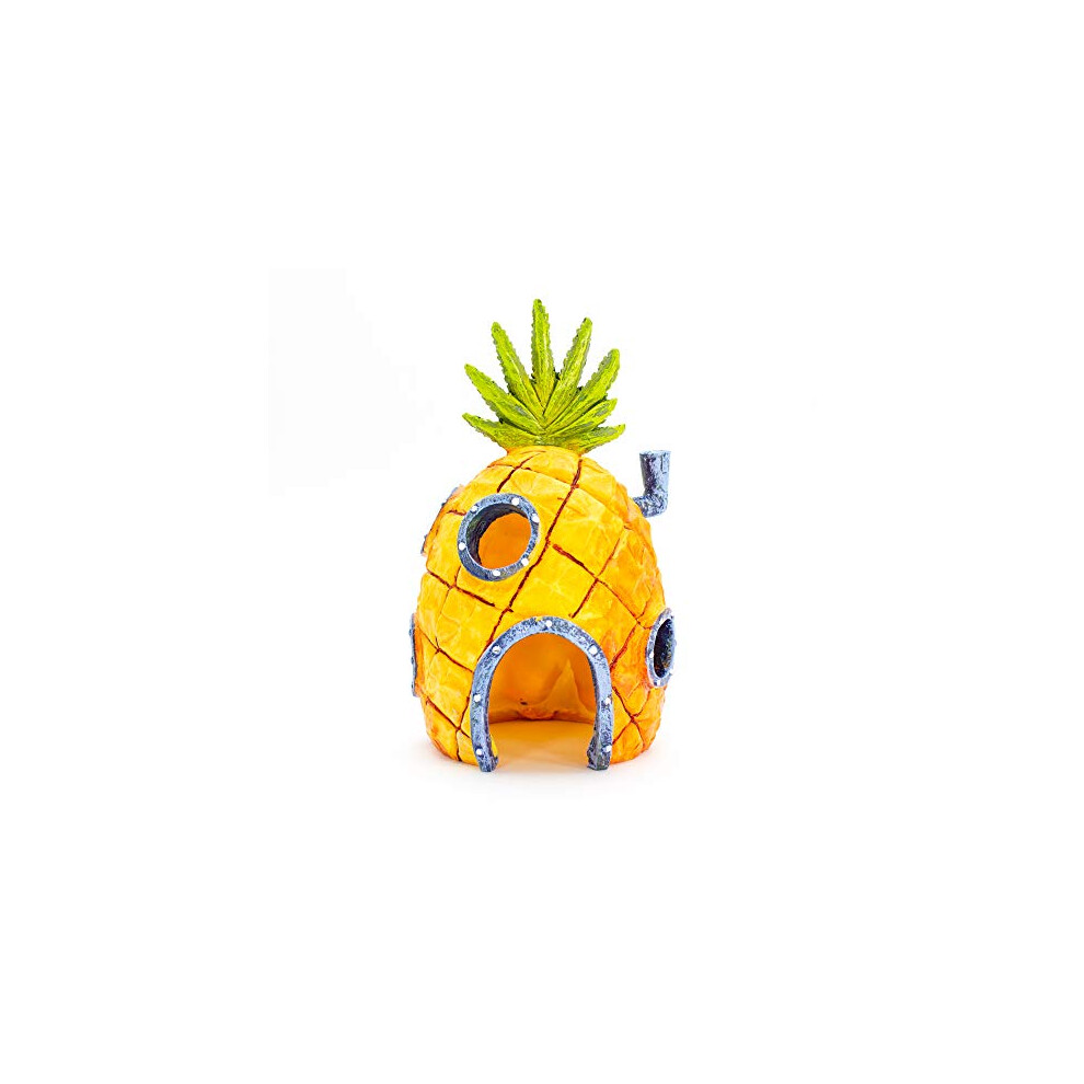 Penn-Plax Spongebob Squarepants Officially Licensed Aquarium Ornament Spongebob s Pineapple House Medium