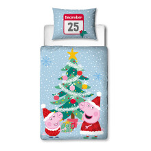 Peppa Pig Santa Junior Christmas Festive Themed Duvet Cover Set