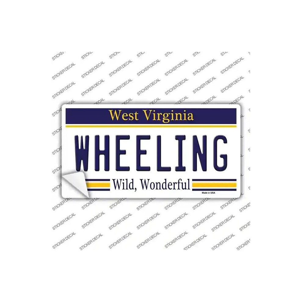 Smart Blonde Lp-6542S-L Wheeling West Virginia Novelty Sticker Decal - Large 792636420108