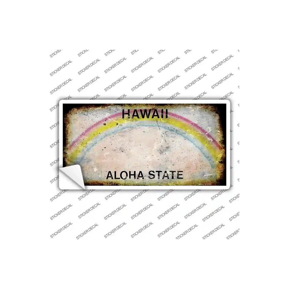 Smart Blonde Lp-8128S-Xl Hawaii State Rusty Novelty Sticker Decal - Extra Large 792636421884