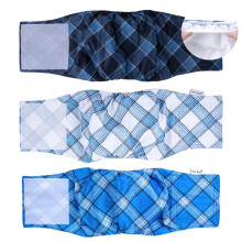 Weiche Hunde-Bauchbnder fr Haustiere  waschbare Hundewindeln, Bauchband fr mnnliche Hunde, wiederverwendbar, 3er-Pack fr Hunde, Welpen (blau ka