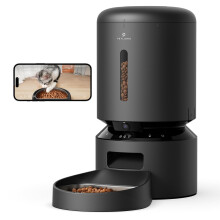 Petlibro Automatic Cat Feeder con cmara de 1080p Video HD con visin nocturna 5G WiFi Feeder de mascotas con audio de 2 vas Alertas de sonido y son