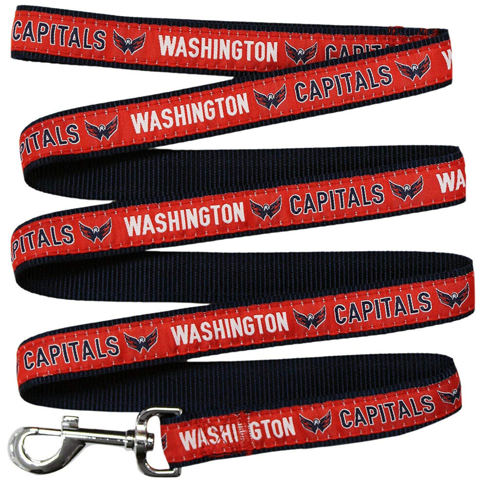 Guinzaglio Pets First Nhl Washington Capitals Per Cani E Gatti, Taglia Media. - Passeggia Con Stile E Stile! Il Guinzaglio Perfetto Per I Tifosi-image
