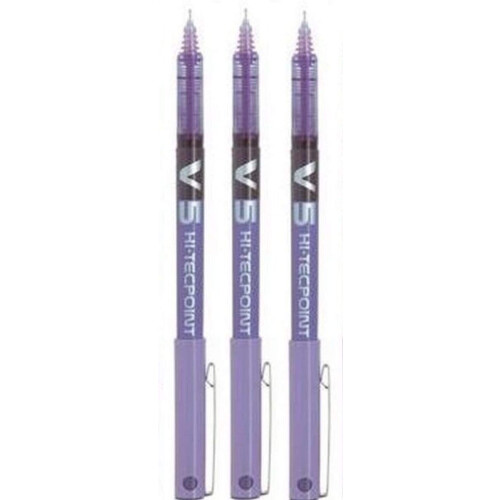 Pilot Pilot BX V5 Βαθύ Μωβ Hi-Tecpoint Extra Fine Rollerball Pen 0.5mm