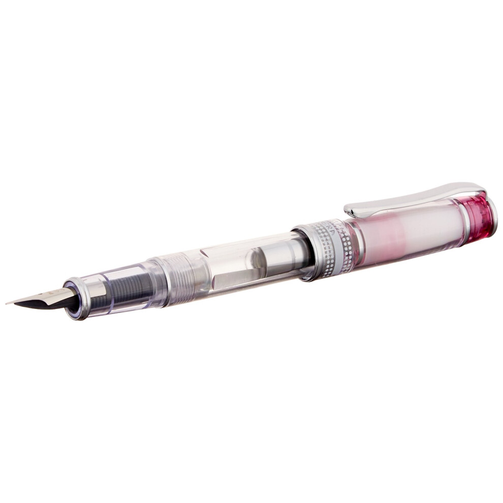 PILOT Prera Iro-Ai Calligraphy-Nib Transparent Pink Body Fountain Pen (FPRN-350R-TPCM)