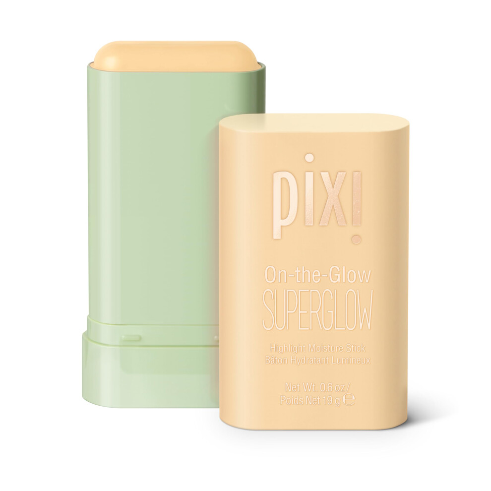 Pixi On-the-Glow SuperGlow - GlidedGold  Hydrating Gel-Cream Highlighter with Ginseng  Aloe Vera & Fruit Extracts  For Cheeks & Brow Bones  19g / 0.6o