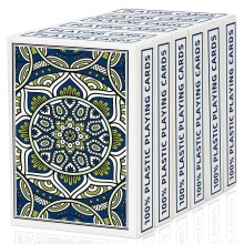 Playing Cards Plastic Playing Cards Waterproof Poker Size Cards Professional Jumbo Index Large Print Playing Cards for Adults and Seniors 6 Deck