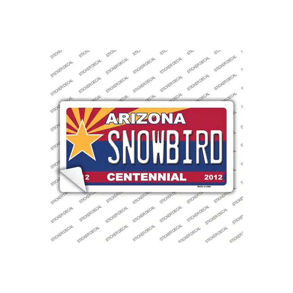 Smart Blonde Lp-6816S-Xl Arizona Centennial Snowbird Novelty Sticker Decal - Extra Large 792636418389