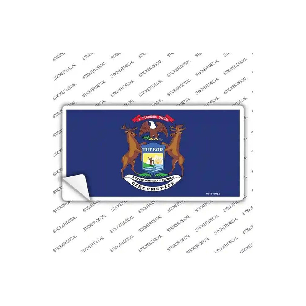 Smart Blonde Lp-3586S-Xl Michigan State Flag Novelty Sticker Decal - Extra Large 792636416255